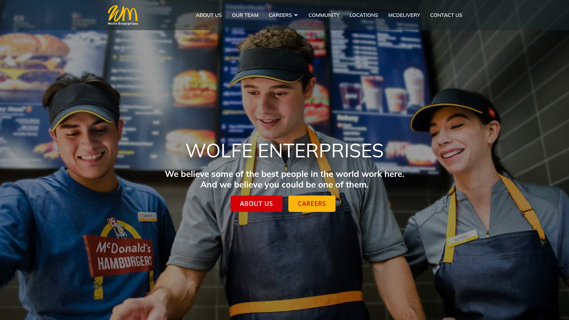Wolfe Enterprises website screenshot